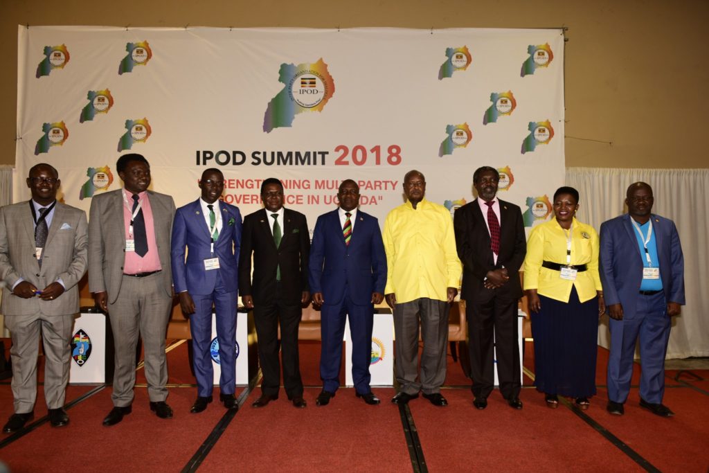 Museveni at the IPOD summit Munyonyo