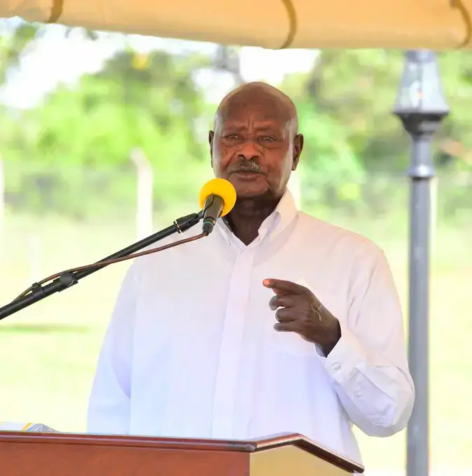 H.E Yoweri Kaguta Museveni, the President of Uganda addressing Leaders of Lango Sub region