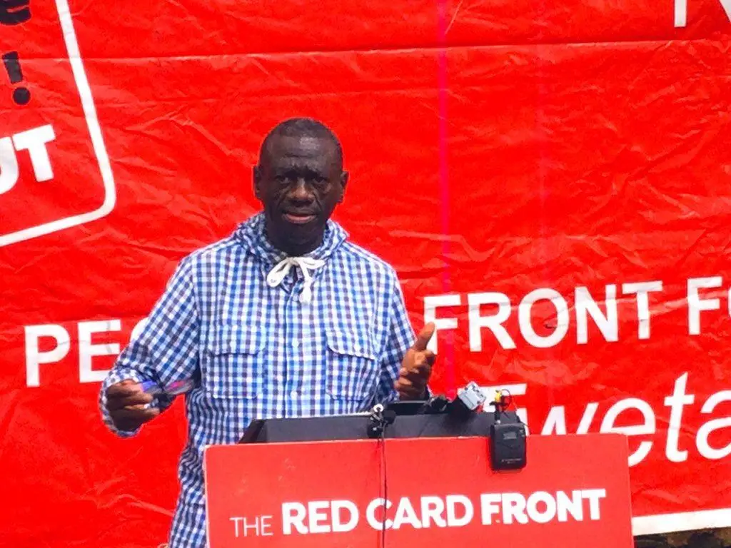 Besigye's red card front